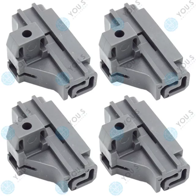 4 x YOU.S Orig. Fensterheber Gleitbacken SET Vorne L / R für VW Lupo & Polo