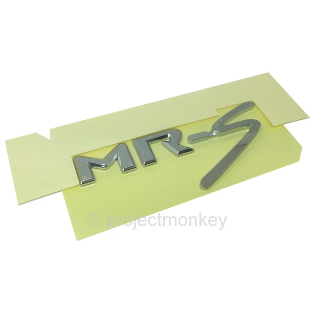 OEM Toyota 99-07 MR2 Spyder MRS Rear Emblem Badge Chrome MR-S ZZW30 Genuine JDM