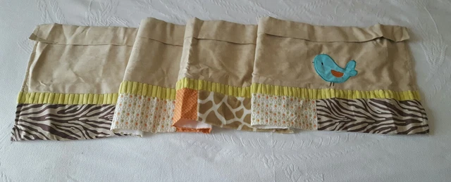 Carter's Wildlife Baby Nursery Window Valance Bird Animal Jungle Print New