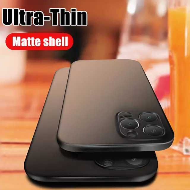 Hard Case For iPhone 14 Pro Max 12 11 13 XS XR 8 7 Ultra-thin Matte Clear Cover
