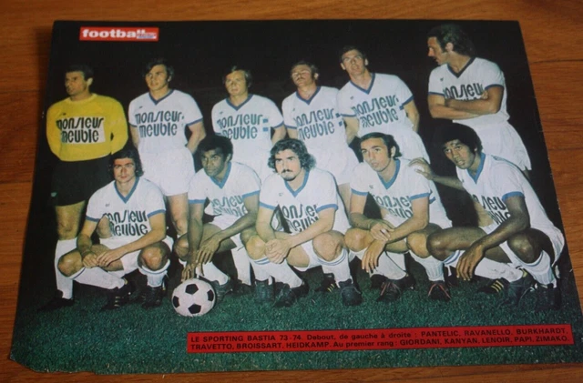 POSTER double page )) Francois M'PELE / FC NANTES années 70