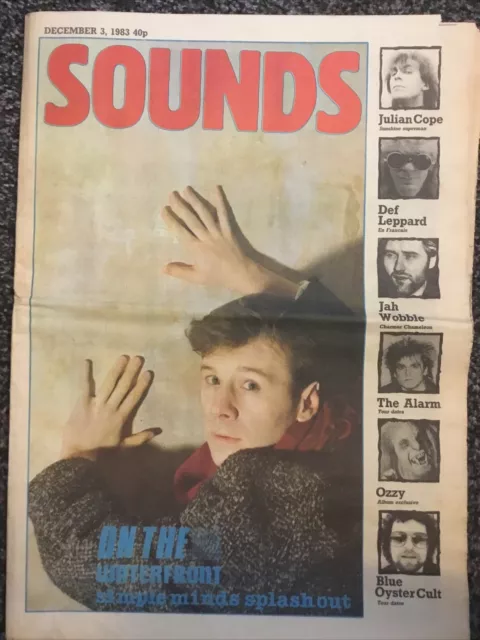 SOUNDS Music Magazine December 3 1983 Simple Minds Julian Cope