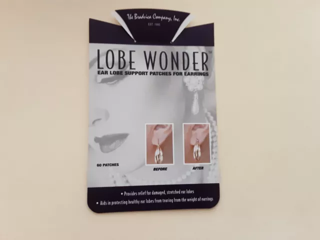 LOBE WONDER  (Earring Support Patches for Damaged; Stretched; and Torn Earlobes)