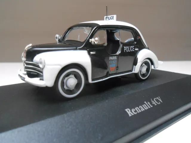 COCHE POLICIA RENAULT 4CV  POLICE 1/43 ATLAS CAR BRIGADE POLIZEI alfreedom