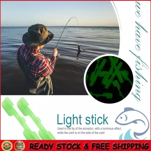 10pcs Fishing Fluorescent Lightstick Light Fishing Night Float Dark Glow Sticks