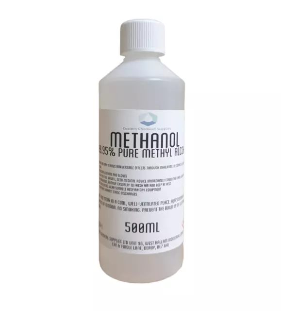 Methanol 99.9% 500Ml  -  0.5 Litre - Methyl Alcohol/ Methanol Fuel