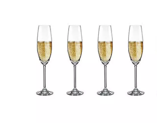 Lenox Tuscany Classics Party Flutes 8 Ounce Set of 4 New Fine European Crystal