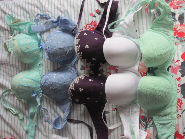 Job Lot 5 Padded U/W Bras Size 36B Marks & Spencer Debenhams Primark F&F Matalan