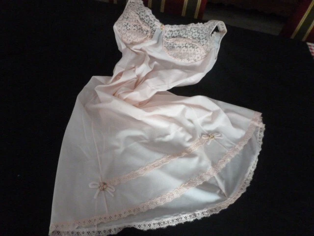 Combinaison & Fond De Robe Vintage En Dentelle Blanche - Taille 42 (fait 38) - Neuf Avec étiquette