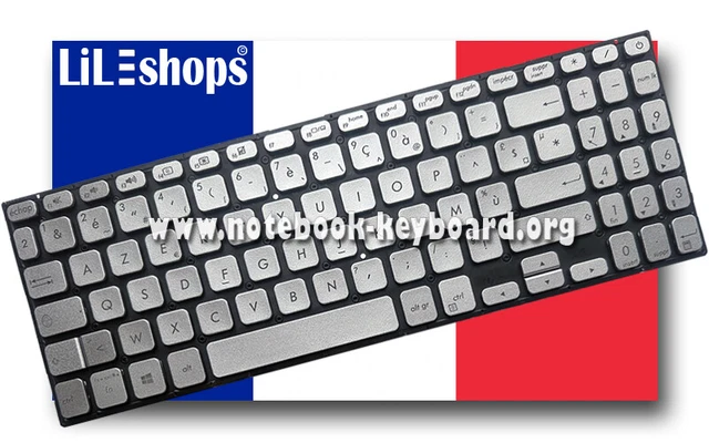 Clavier AZERTY Français De Remplacement Pour Asus VivoBook (modèles R504B, BA, BP, Z, ZA) - Neuf Sous Emballage