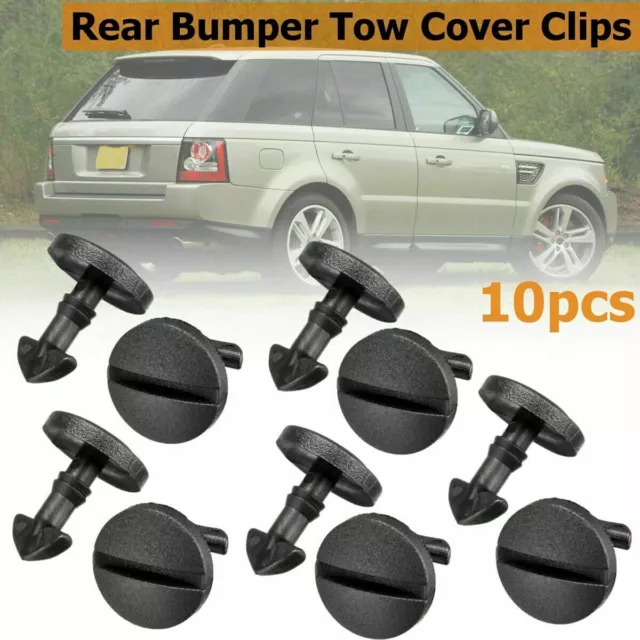 10Pcs Plastic Bumper Tow Eye Cover Clips Eye Trim For Land Rover Discovery 3 4