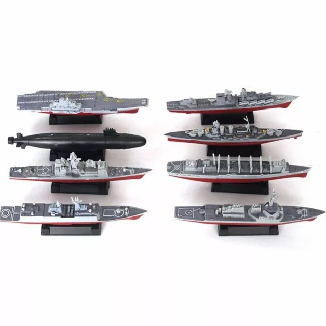 Complete 8pcsset Battleship Aircraft Carrier Submarine Warship Model Kit