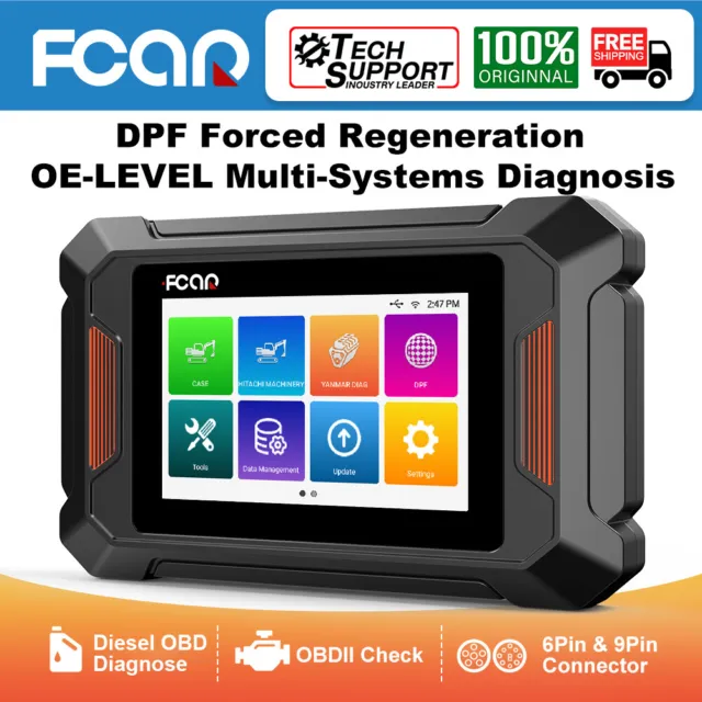 FCAR 24V Heavy Duty Truck Scanner F804 DPF Regen Engine Check Diagnostic Tool