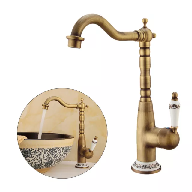 Badezimmer Vintage Messing Wasserhahn für Küchenbadewanne