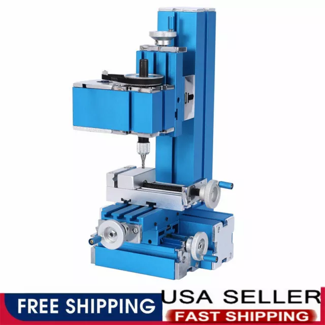 Mini Milling Machine DIY Woodworking Soft Metal Processing Tools Power 110-240V