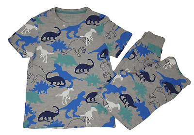Ex M&S Marks and Spencer Boys Cotton Pyjamas PJ's Dinosaur 7-8 Yrs NEW
