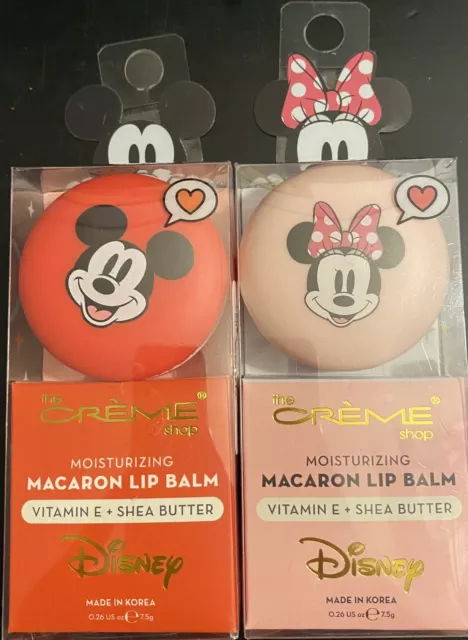 The Creme Shop Disney Mickey Mouse & Minnie Mouse Moisturizing Macaron Lip Balm