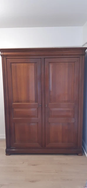 Grand Buffet En Bois Massif - 3 Tiroirs, 198 Cm, Très Bon état