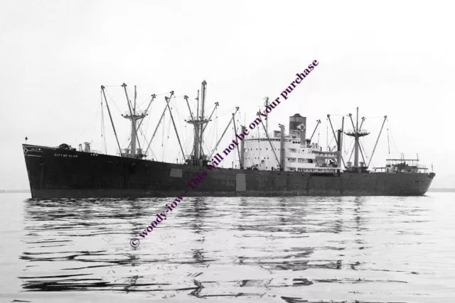 mc1496 - USA Cargo Ship - City of Alma , built 1945 - photograph 6x4