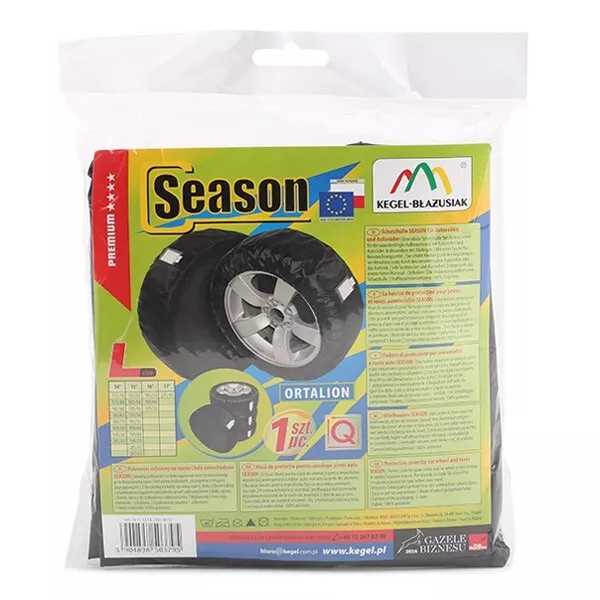 KEGEL 5-3414-206-4010 Juego de fundas para neumáticos para 14, 15, 16, 17" negro