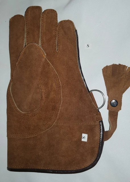 Gant De Fauconnerie Grande Taille En Cuir Daim - Double Couche 30.5cm - Marque Altawash - Neuf