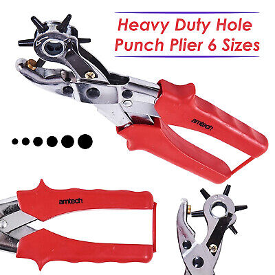 NUOVO Heavy Duty Cintura in Pelle Foro Punch Craft Tela di plastica Pinza Pinza 