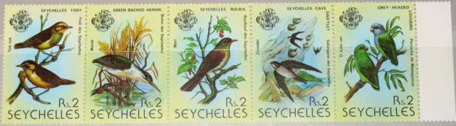 SEYCHELLES SEYCHELLEN 1979 430-34 5er 429a Vögel Birds Fauna Fody MNH