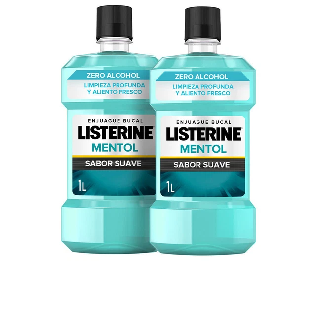 Hygiène Listerine unisex ZERO 0% ENJUAGUE BUCAL coffret 2 x 1000 ml