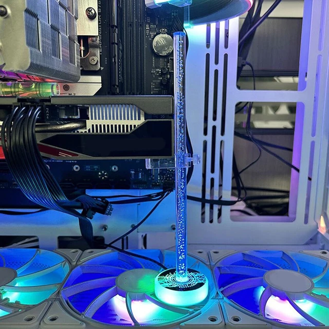 Vikye Staffa di Supporto GPU, Supporto GPU ARGB Regolabile 3 Pin 4 Pin Scorrevole Installazione Semplice per Scheda Grafica Desktop