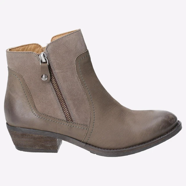 Hush Puppies Isla Femmes Cuir Mémoire Mousse Mode Bottines Marron