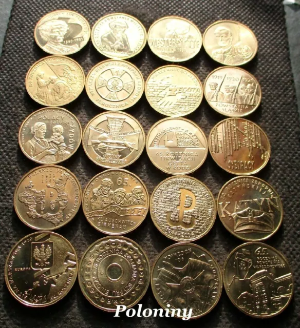 Lot Of Commemorative Coins Of Poland - Fight For Freedom & World War Ii (Mint)