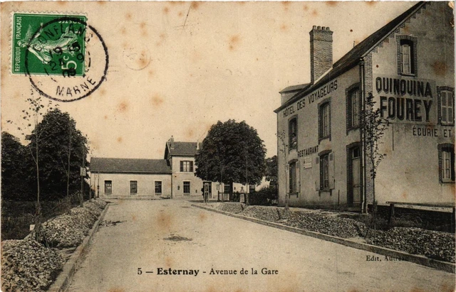 CPA AK ESTERNAY - Avenue de la Gare (364876)
