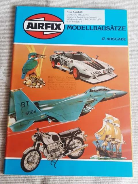 vintage 1980 Spielzeug Katalog AIRFIX 17. Ausg.   Flugzeuge Space Schiffe Panzer