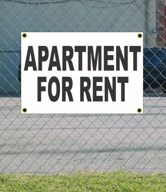 2x3 APARTMENT FOR RENT Black & White Banner Sign NEW