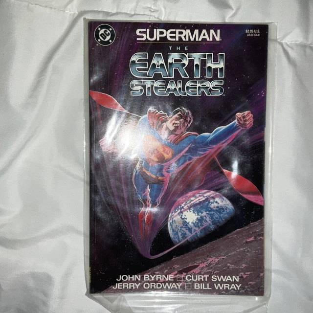 Superman The Earth Stealers Graphic Novel 1988 John Byrne! Curt Swan & Ordway! 2
