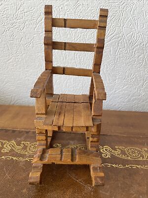 vintage rocking chair mase with wooden pegs 2