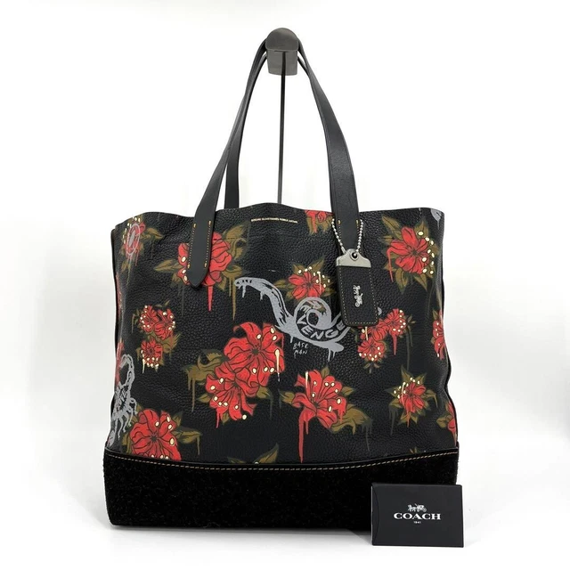 COACH TOTE BAG Gotham Tote Wild Lily Rare Beautiful Leather Suede