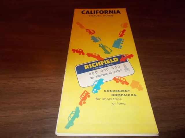 1962 Richfield California Vintage Road Map