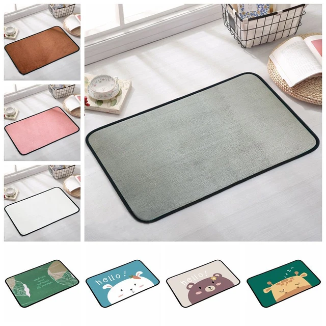 Toilet Feet Pad Kitchen Anti Slip Floor Carpet Bathroom Mat Super Absorbent