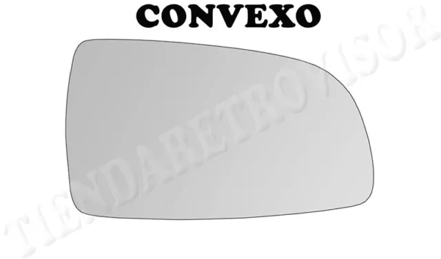 CRISTAL RETROVISOR PARA CHEVROLET AVEO II 2008-2011 CONVEXO Derecho(Copiloto)