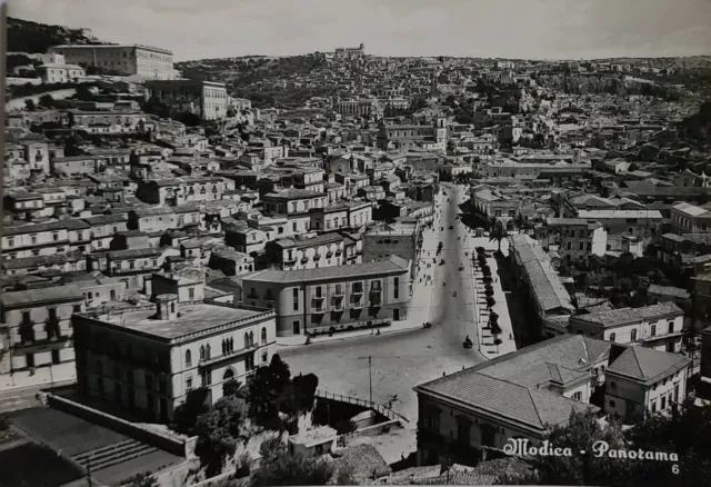 MODICA ( RAGUSA) PANORAMA  , vg 1957 f.g.