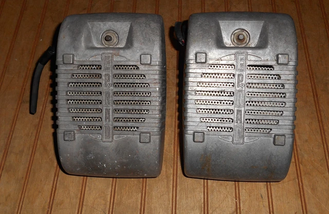 Vintage Set Lot Pair of EPRAD Drive In Movie Speakers Theater