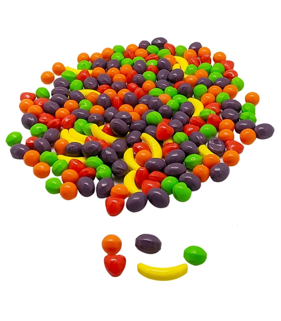 Runts Fruit Flavored Candy - 1 LB Resealable Stand up Bag - Fruit and Heart Sha