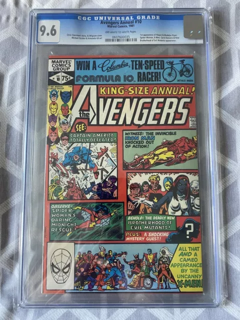 AVENGERS ANNUAL #10 CGC 9.6 1st appearance of Rogue Marvel 1981  Key!