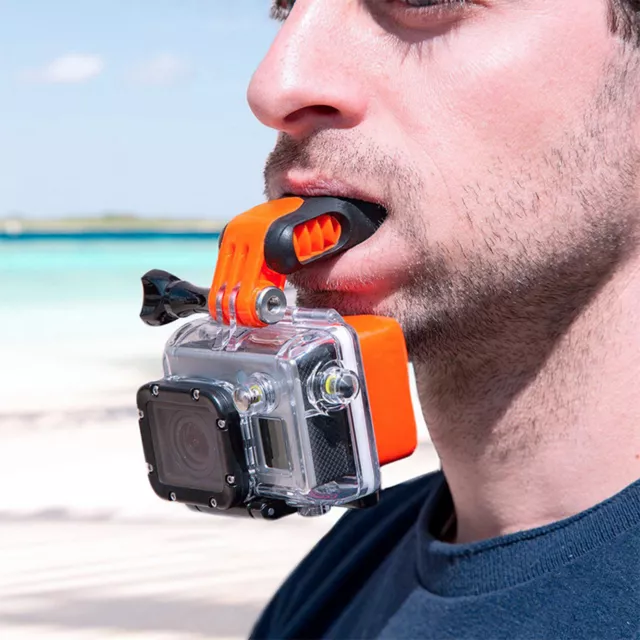 Mouth Mount Conspicuous Camera Surfing Mouthpiece Bite for GoPro-Hero 7/6/5 3