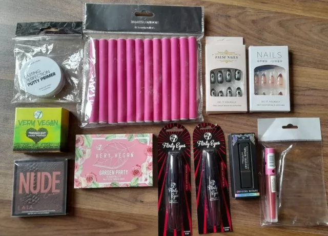 Make-up Konvolut, Beauty Konvolut, Grundierung, Rouge Palette, Mascara, Haarlockenwickler NEU