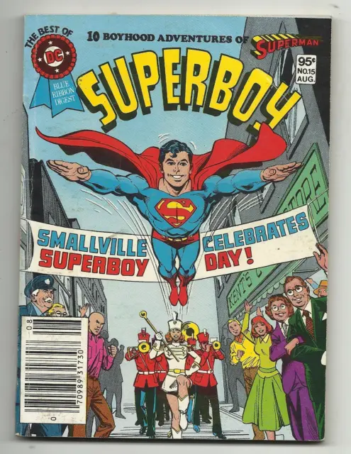 Best of DC Blue Ribbon Digest #15 - Superboy - people of Smallville - VG/FN 5.0