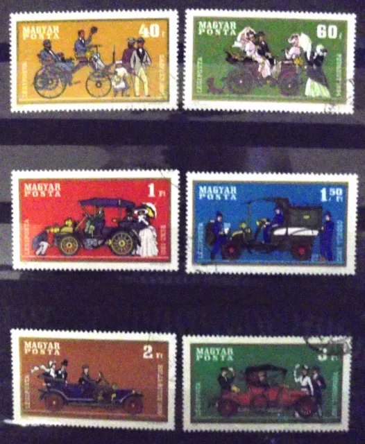 Briefmarkensatz Oldtimer Ungarn 1970 gestempelt