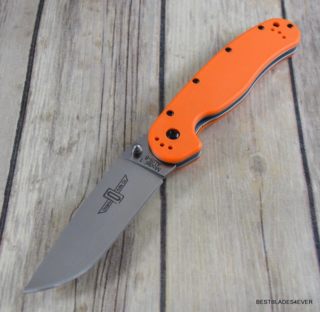 ONTARIO KNIFE CO. Rat I Tactical Folding Knife Razor Sharp Blade G10