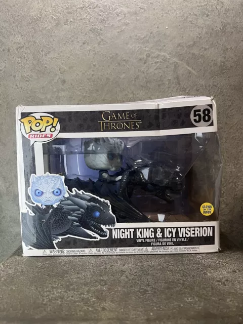 Funko Pop! Night King & Icy Viserion #58 Game of Thrones. Blemished Box